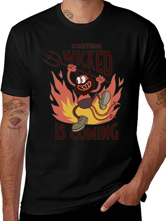 Something Wicked T-Shirt - Devil Cartoon Graphic Tee