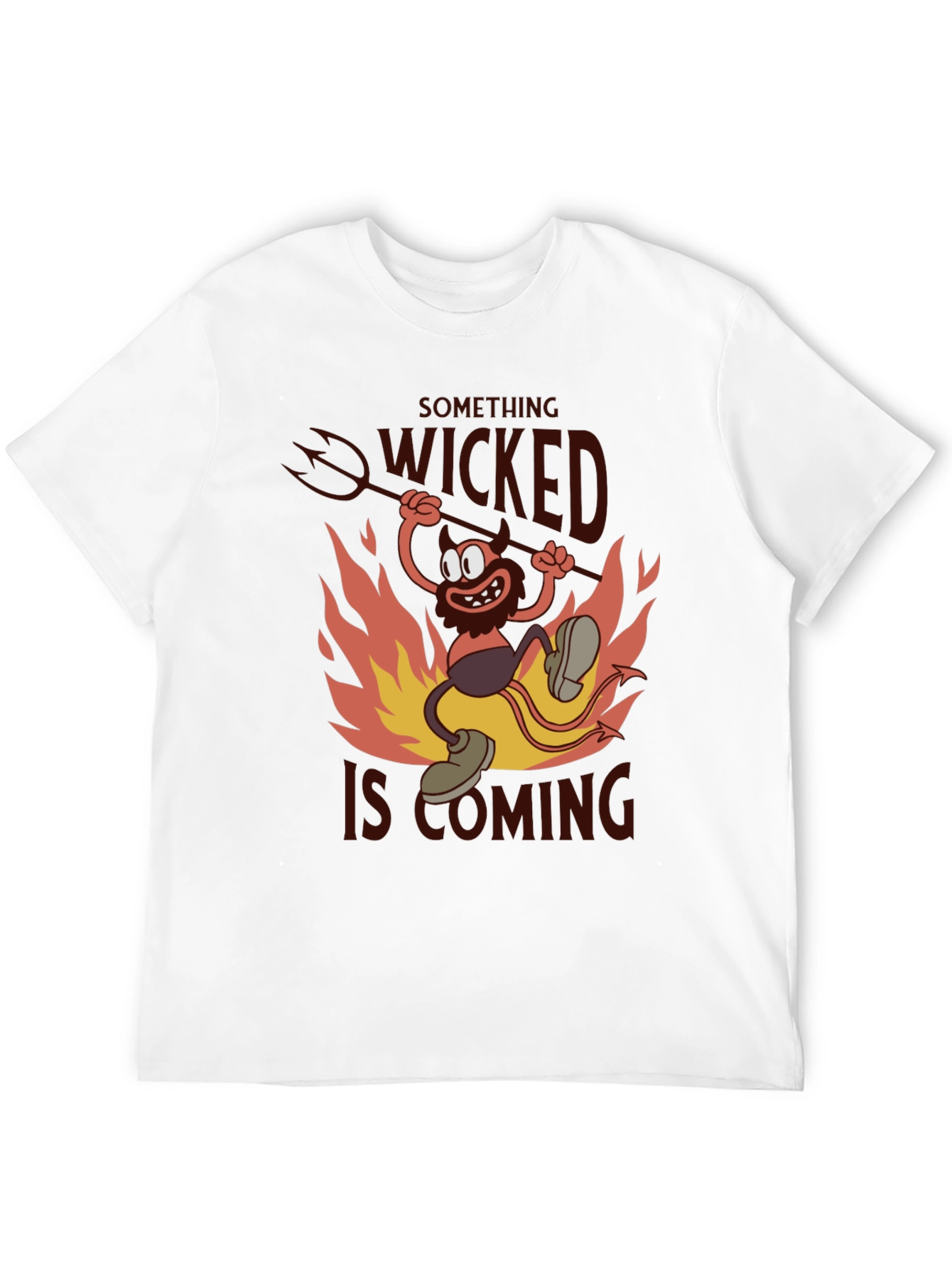 Something Wicked T-Shirt - Devil Cartoon Graphic Tee