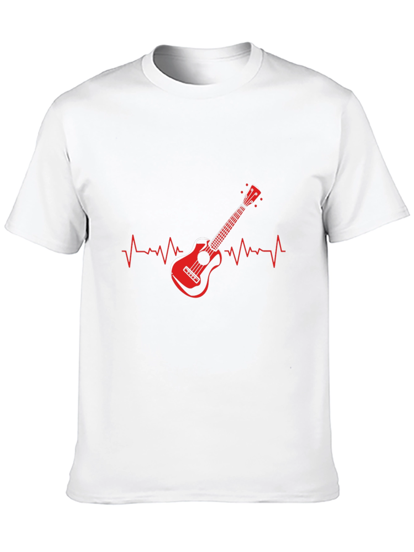 Guitar Heartbeat Graphic T-Shirt