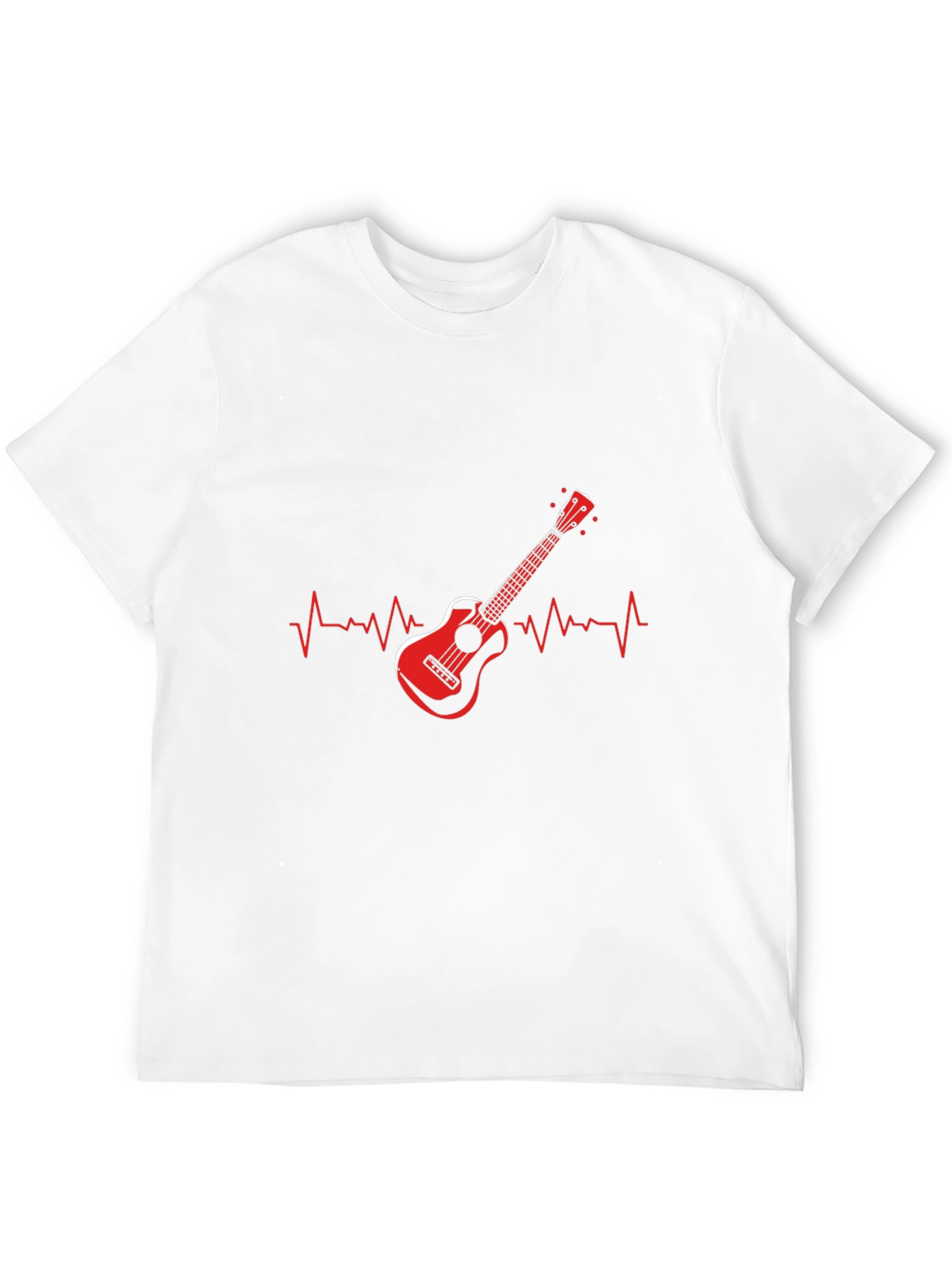 Guitar Heartbeat Graphic T-Shirt