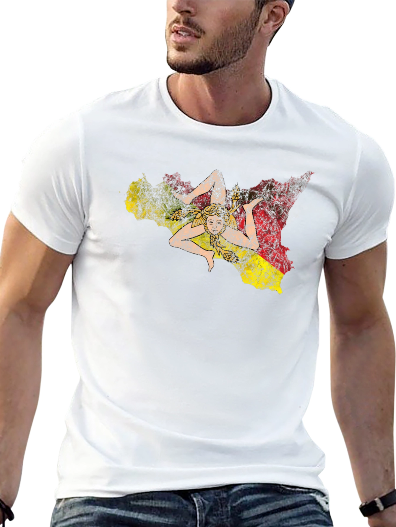 Sicily Trinacria Symbol T-Shirt