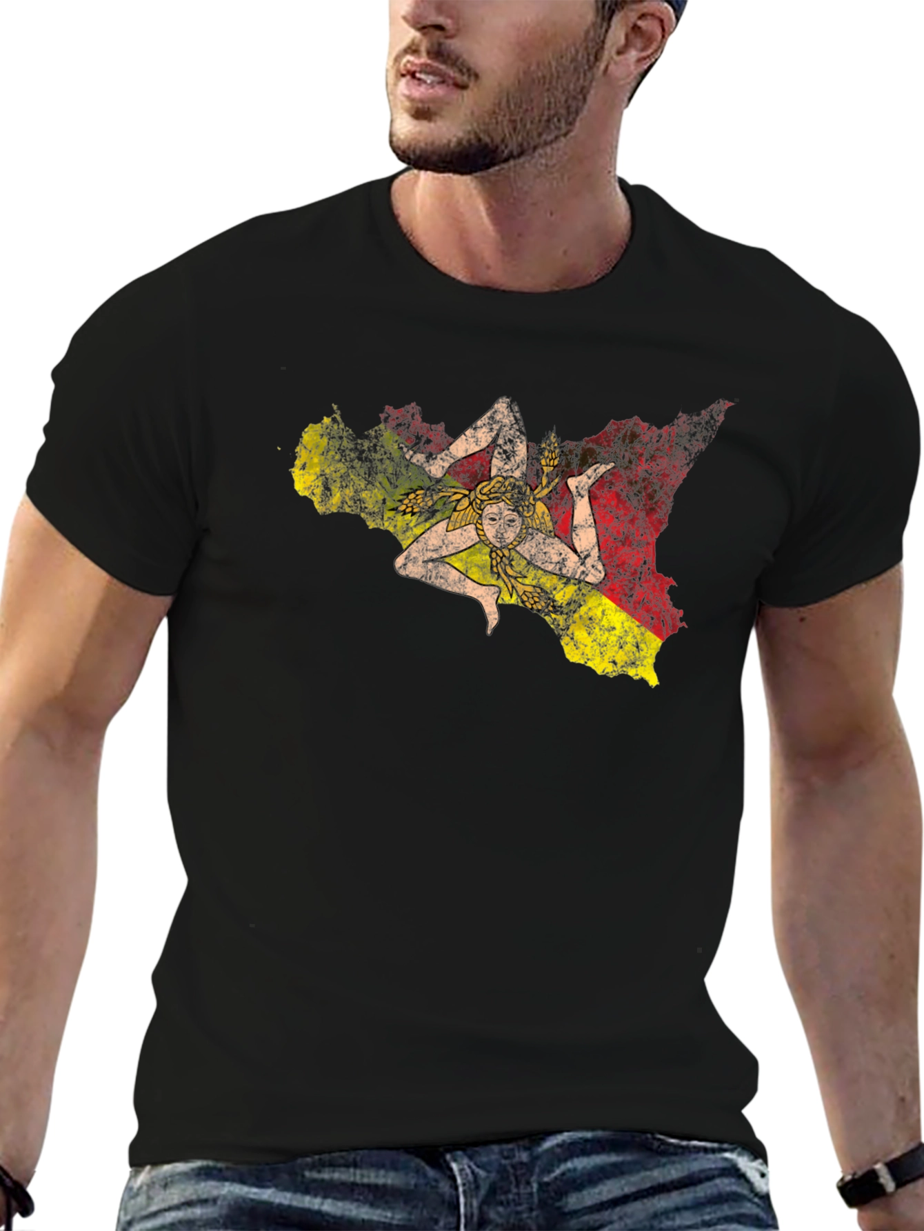 Sicily Trinacria Symbol T-Shirt