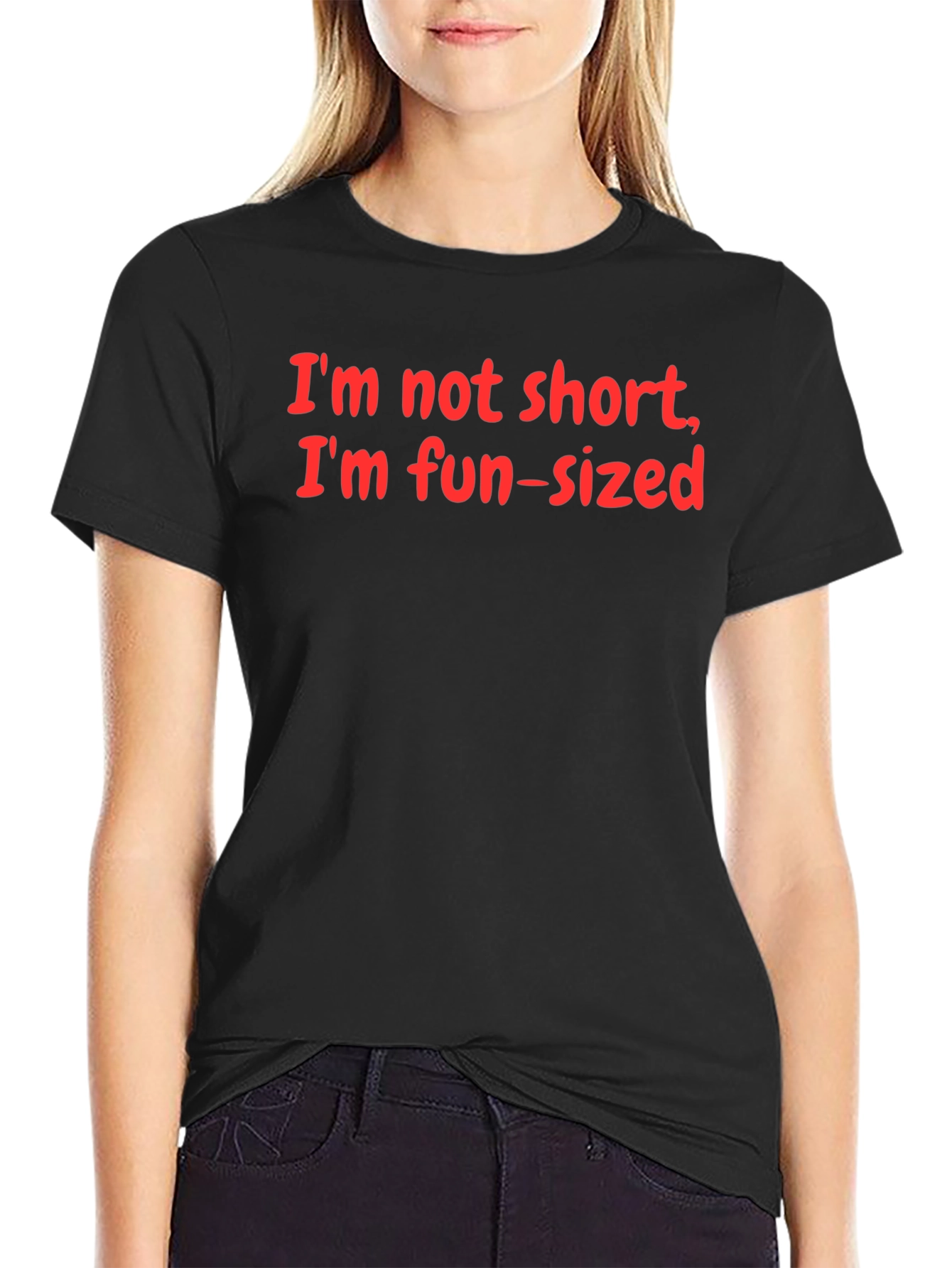 Fun-Sized Slogan Tee - Black