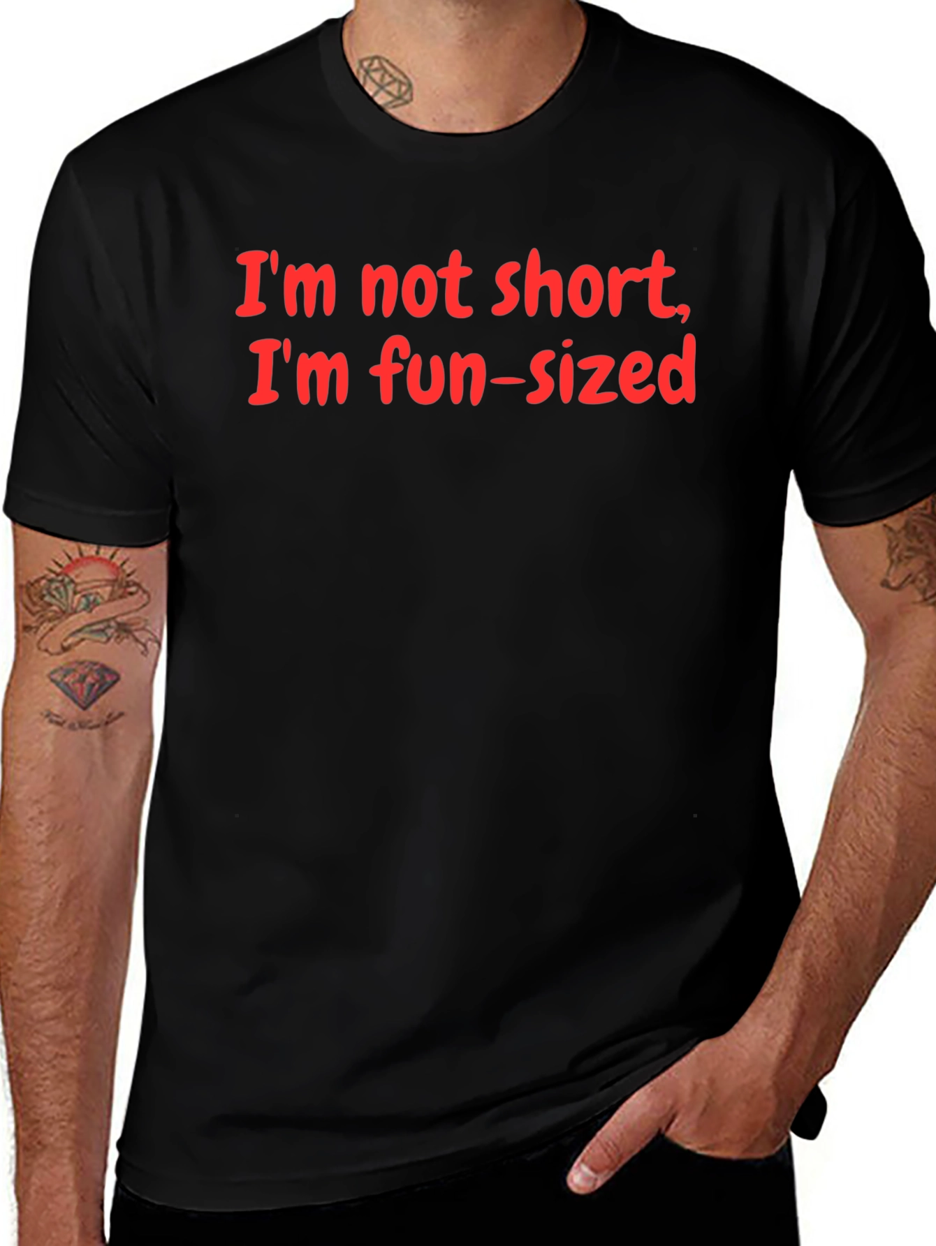 Fun-Sized Slogan Tee - Black