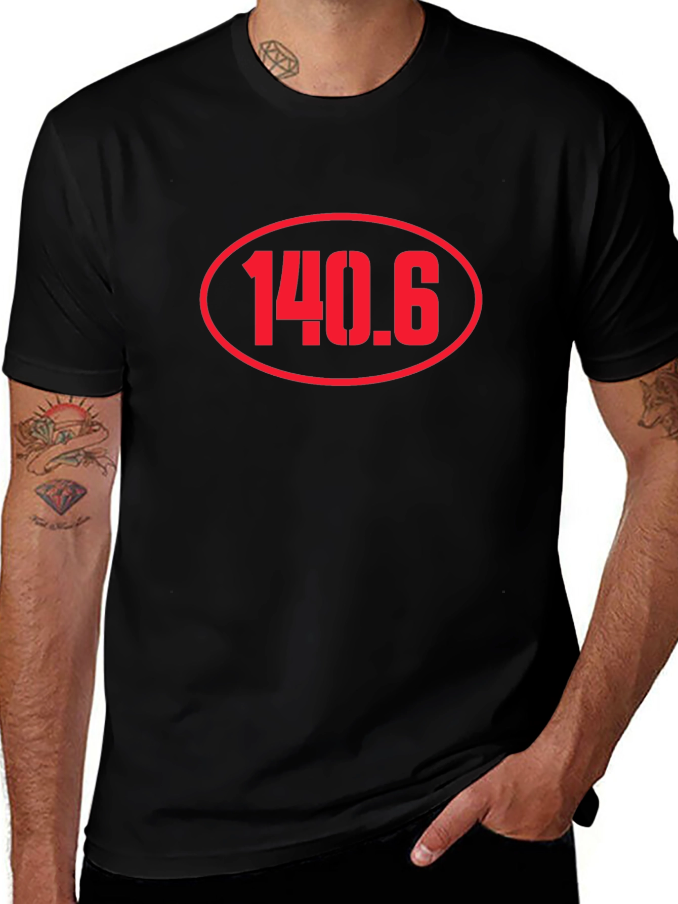 140.6 Triathlon Black T-Shirt