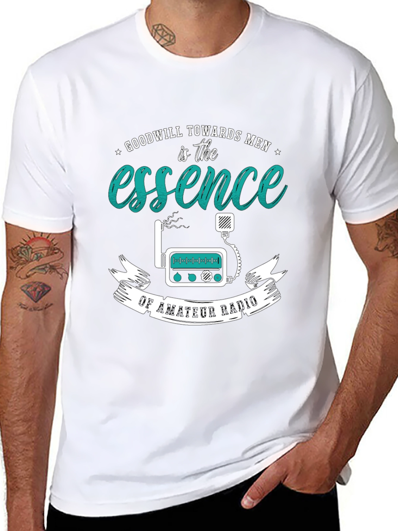 Amateur Radio Essence Graphic Tee - Goodwill Towards Men