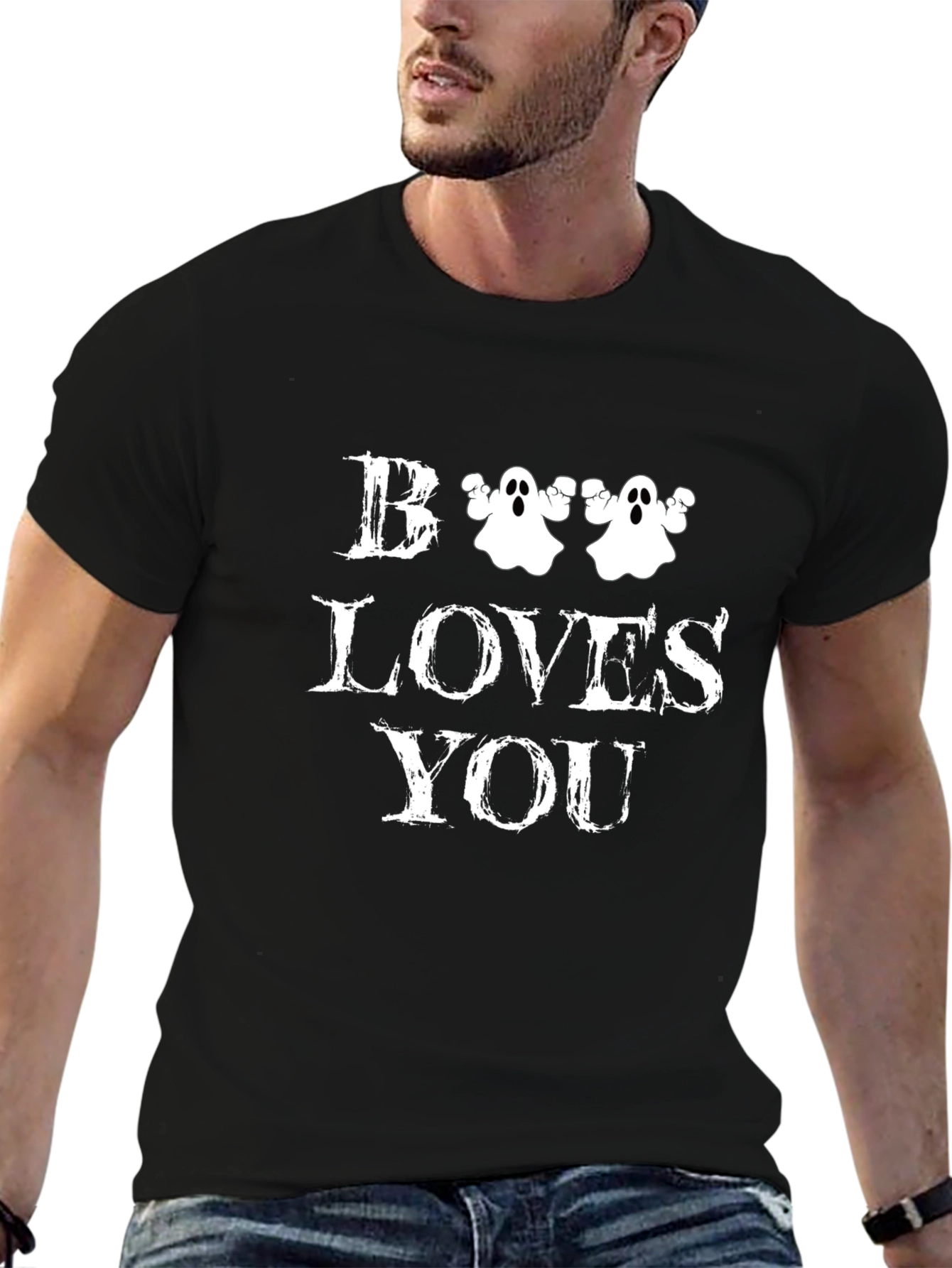 Boo Loves You Graphic T-Shirt - Halloween Edition