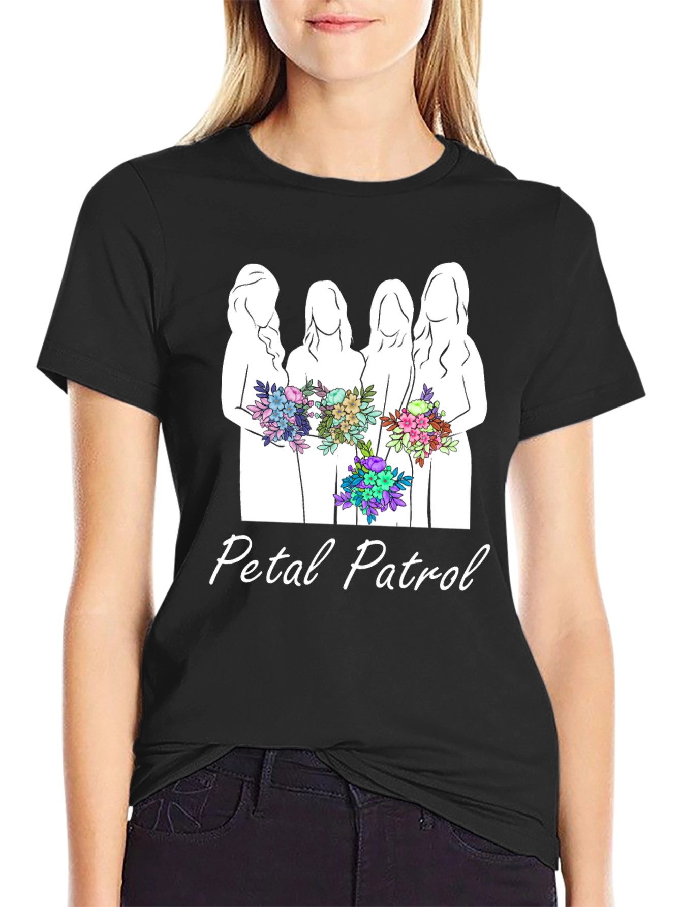 Petal Patrol Graphic T-Shirt - Bridal Party Tee