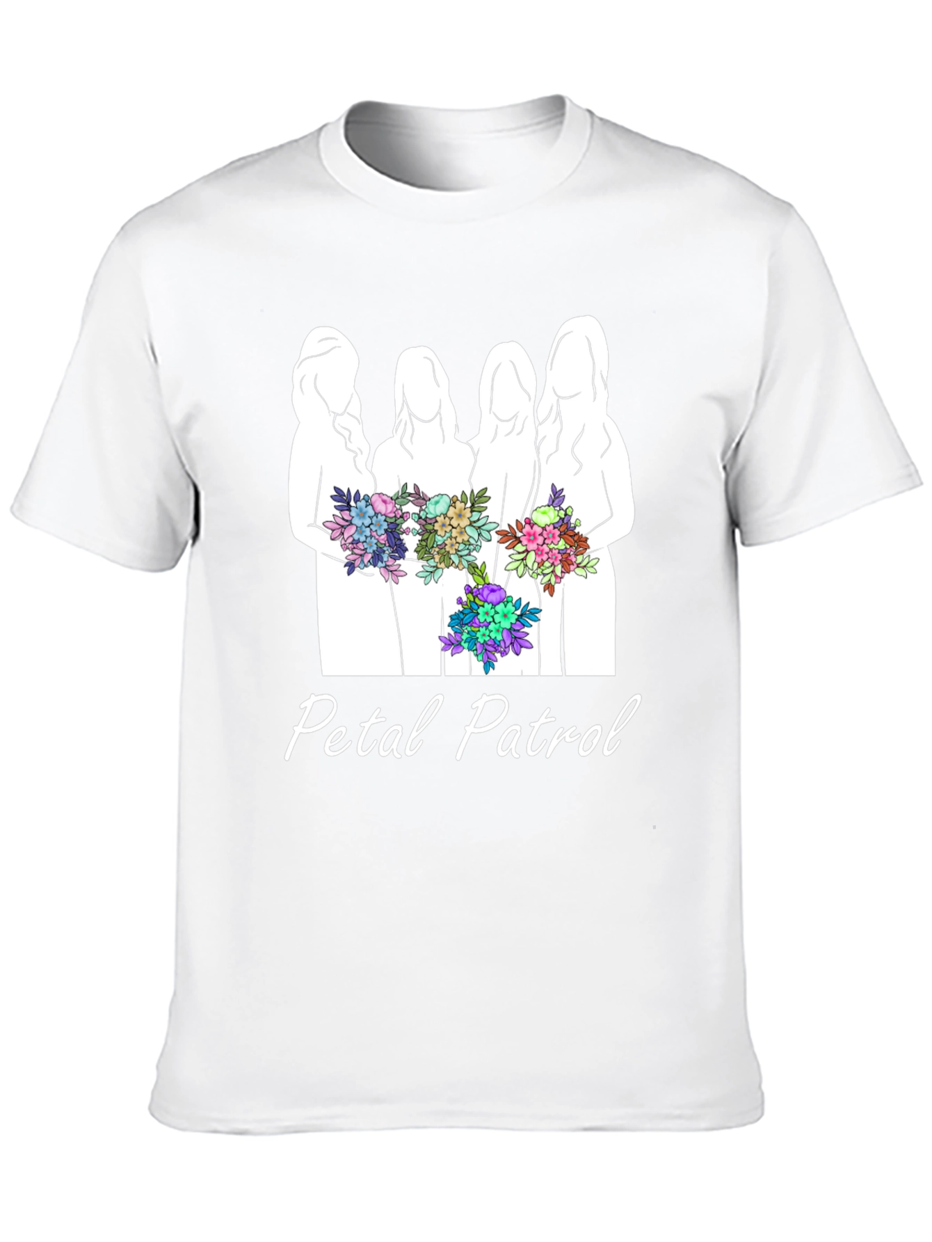 Petal Patrol Graphic T-Shirt - Bridal Party Tee