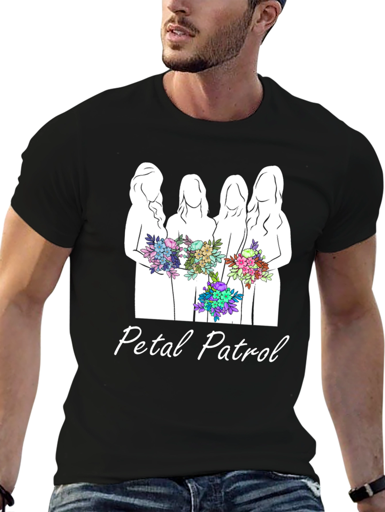 Petal Patrol Graphic T-Shirt - Bridal Party Tee