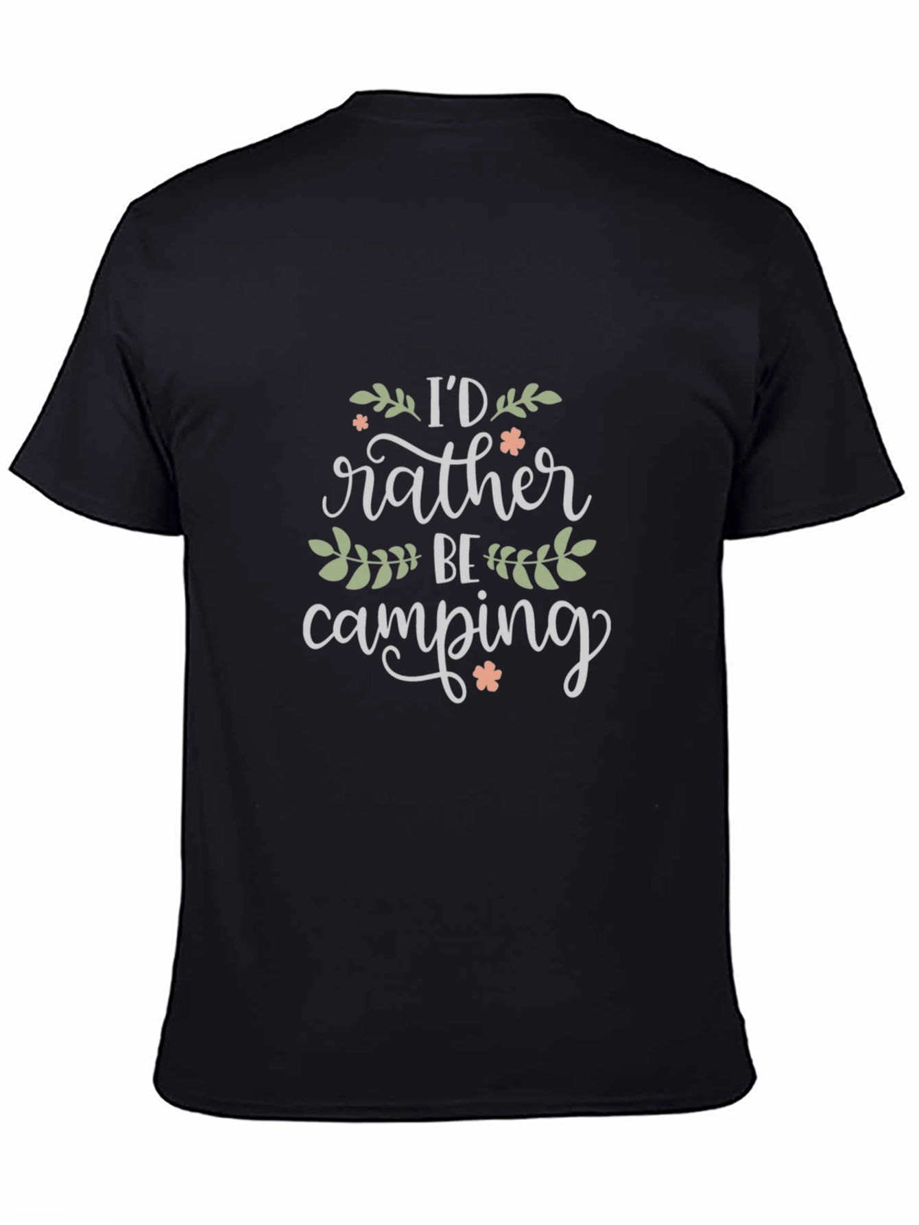 Camping Lover Graphic T-Shirt - Black