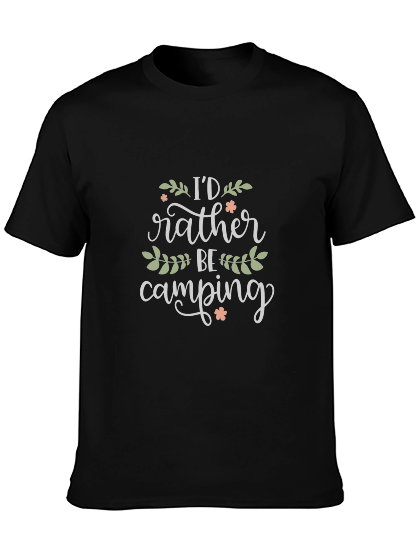 Camping Lover Graphic T-Shirt - Black
