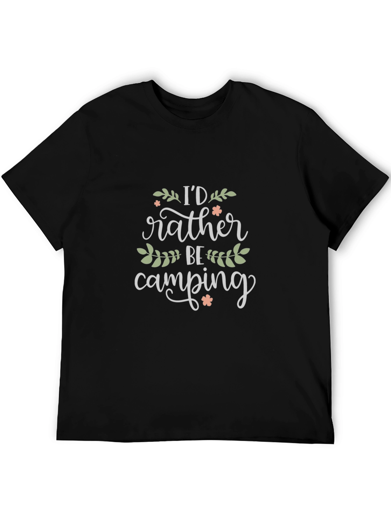 Camping Lover Graphic T-Shirt - Black