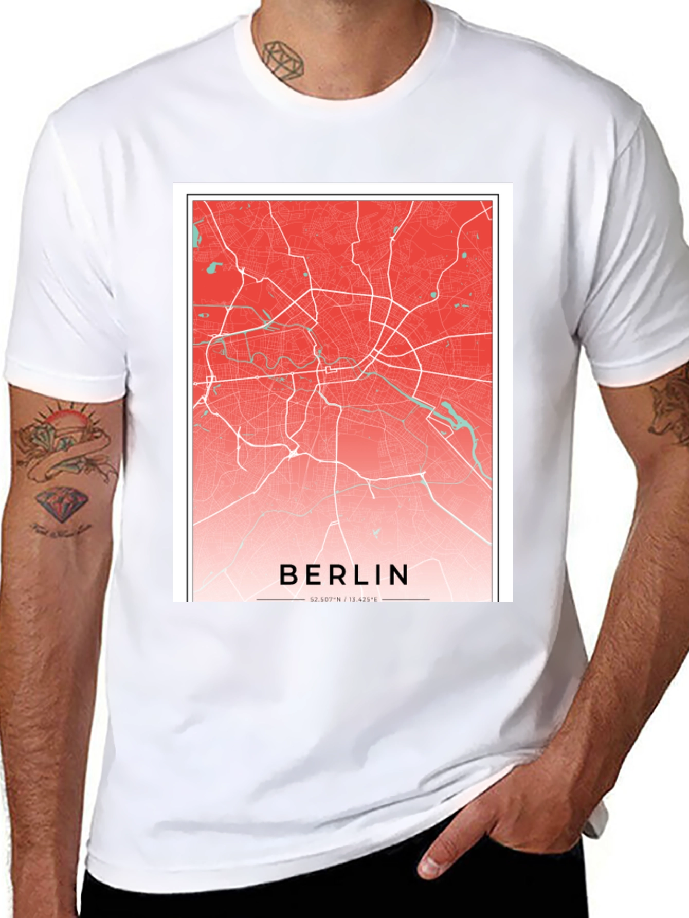 Berlin Map Graphic Tee - City Pride T-Shirt