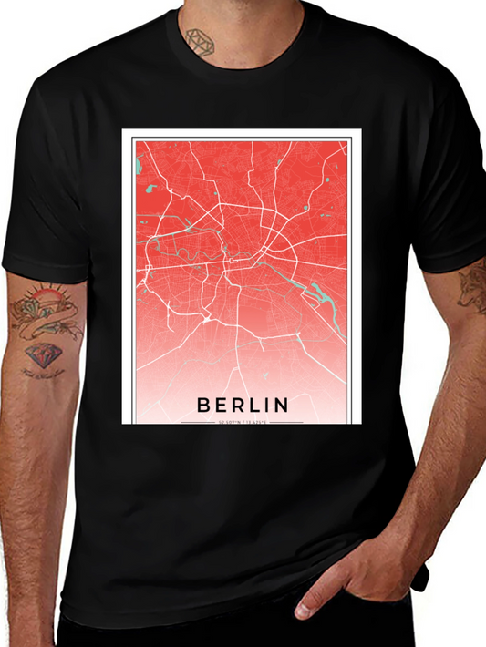 Berlin Map Graphic Tee - City Pride T-Shirt