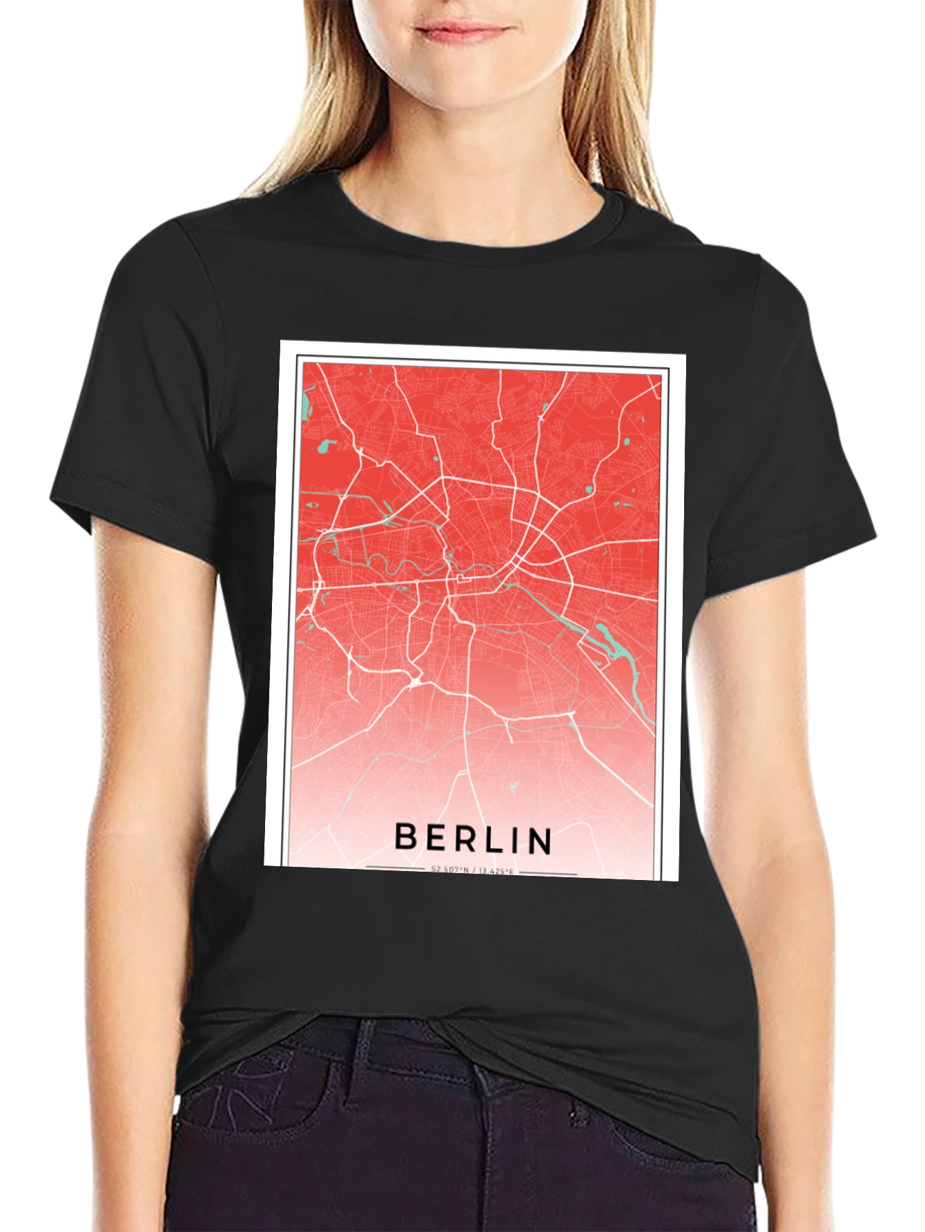 Berlin Map Graphic Tee - City Pride T-Shirt