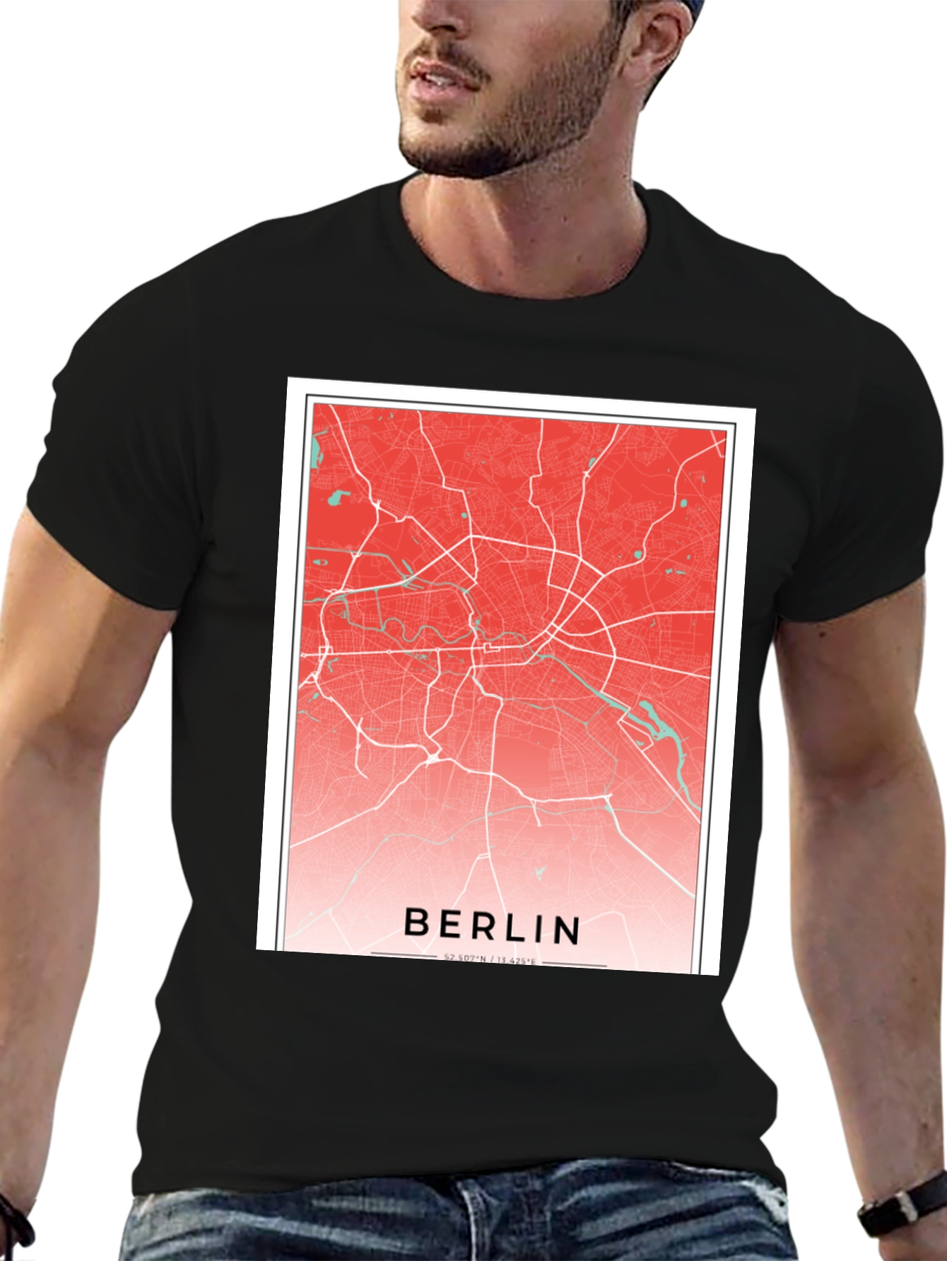 Berlin Map Graphic Tee - City Pride T-Shirt