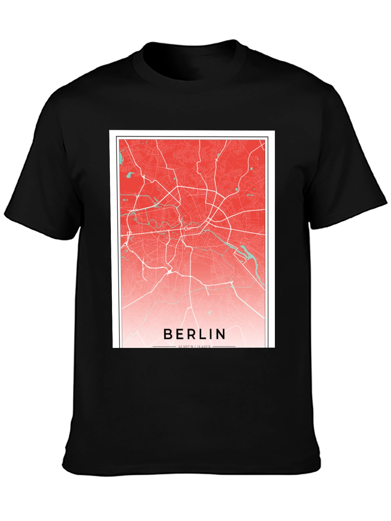 Berlin Map Graphic Tee - City Pride T-Shirt