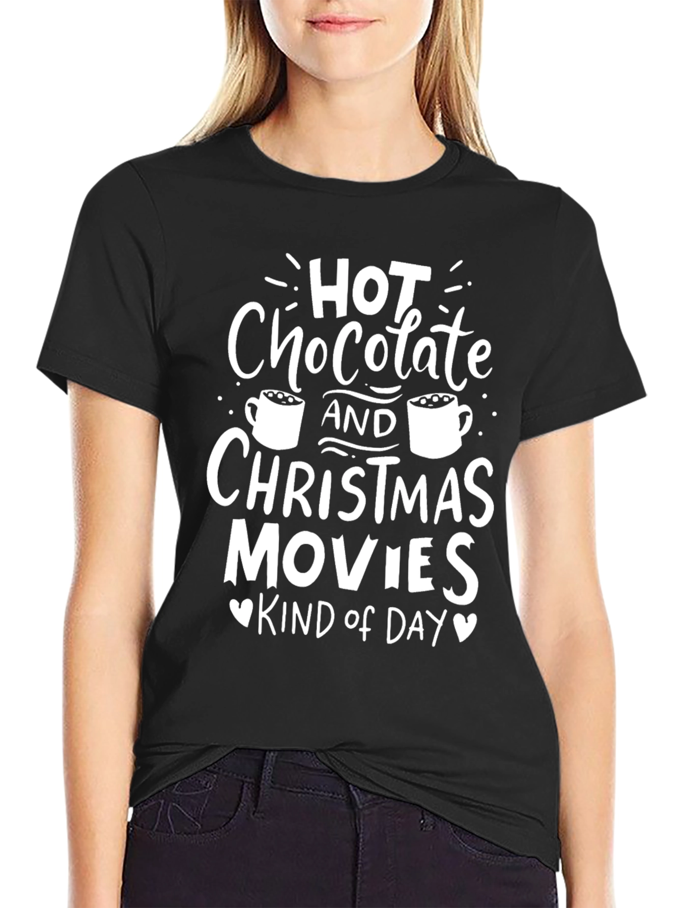 Hot Chocolate & Christmas Movies Graphic Tee