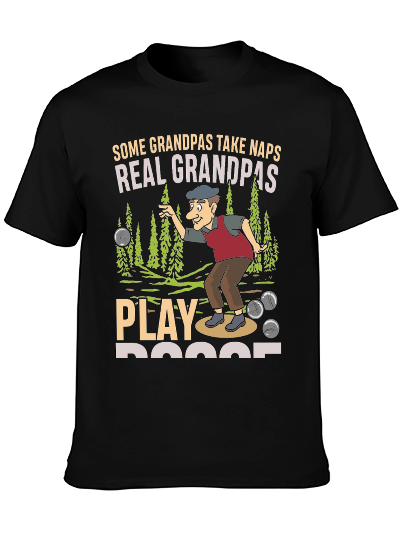 Funny Grandpas Bocce Ball T-Shirt