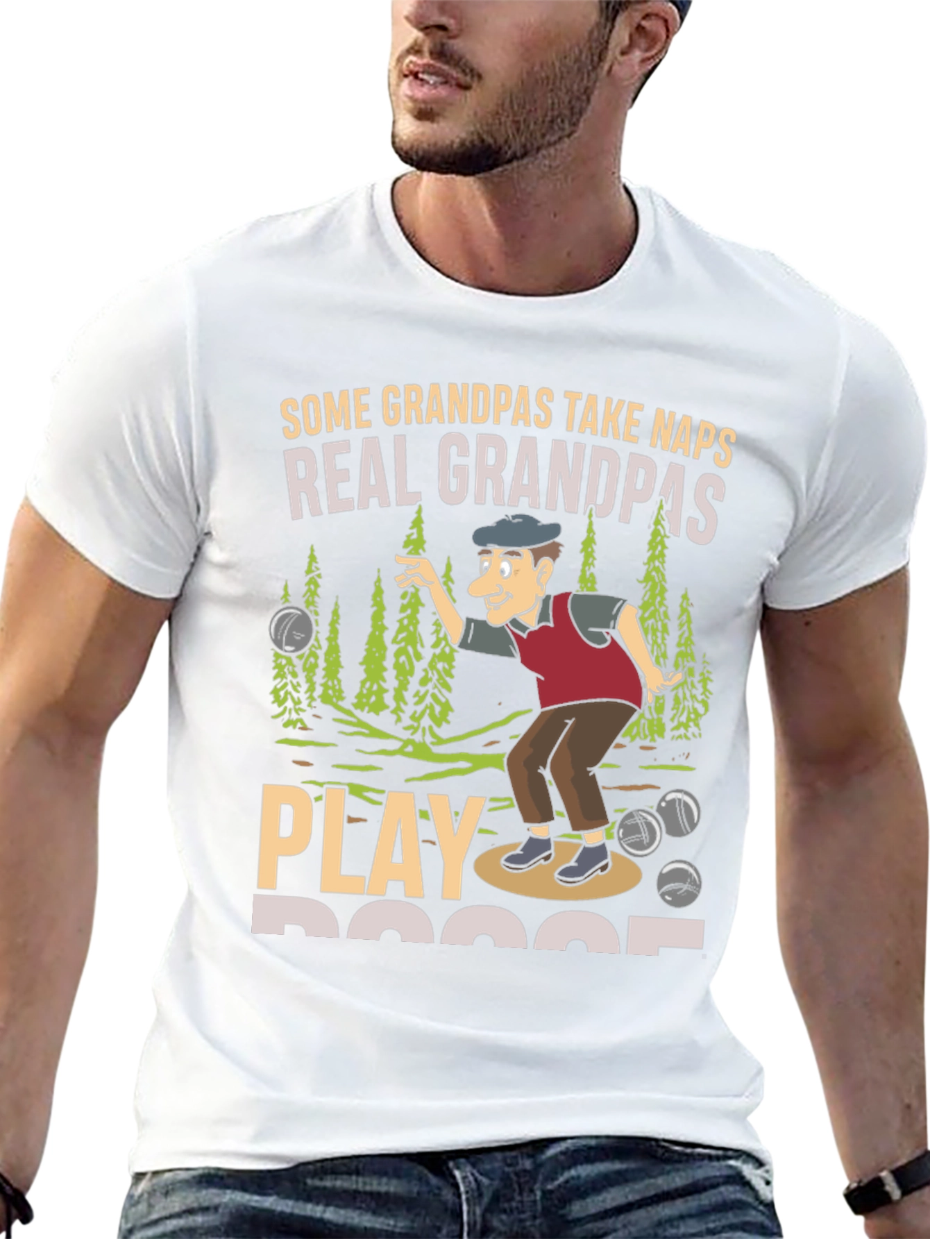 Funny Grandpas Bocce Ball T-Shirt