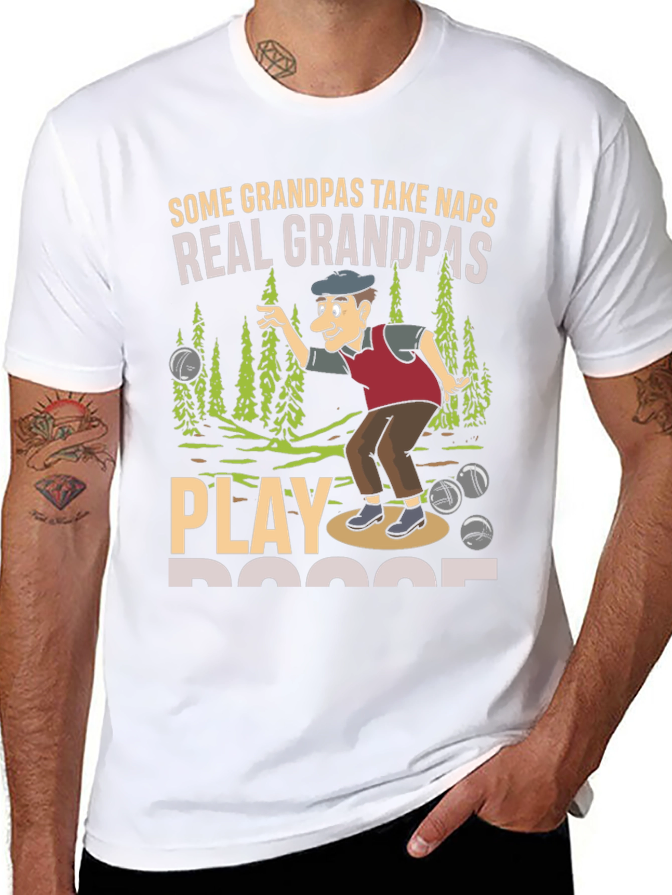 Funny Grandpas Bocce Ball T-Shirt