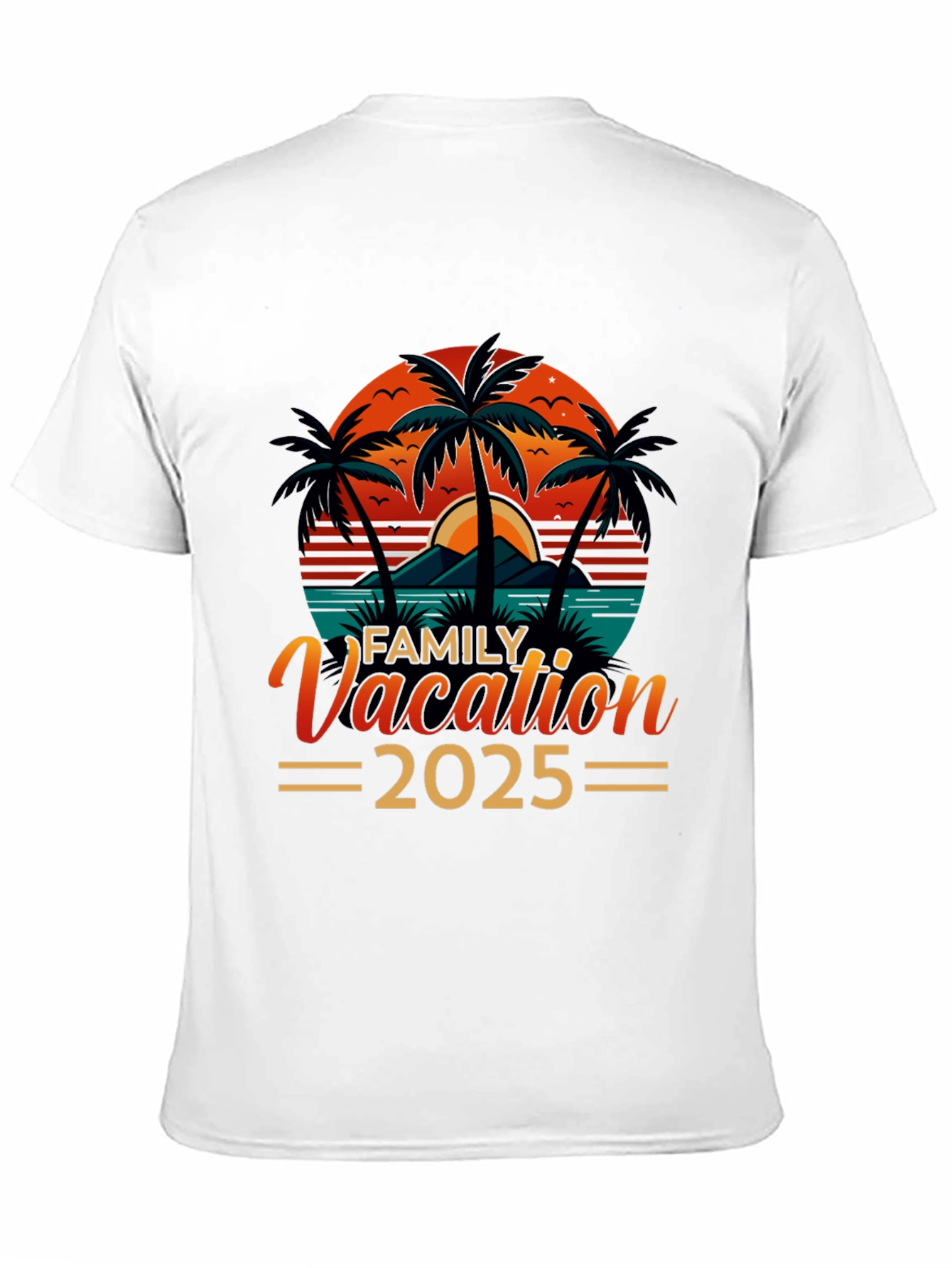 Family Vacation 2025 Black T-Shirt