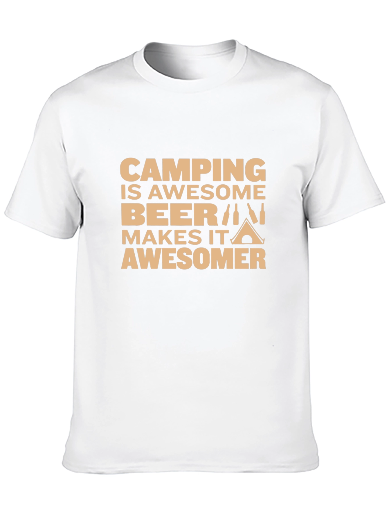 Camping & Beer T-Shirt: Makes it Awesomer