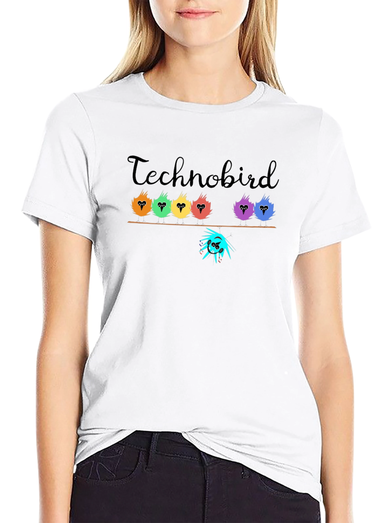 Technobird Graphic Tee - Black