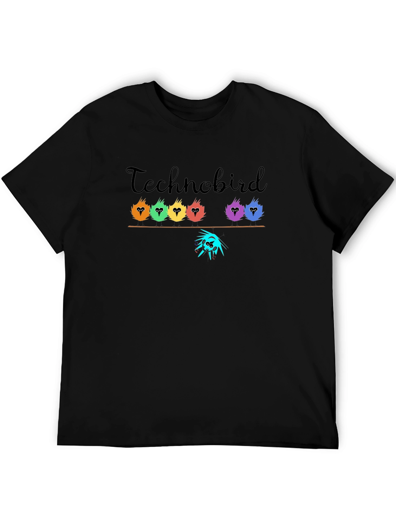 Technobird Graphic Tee - Black