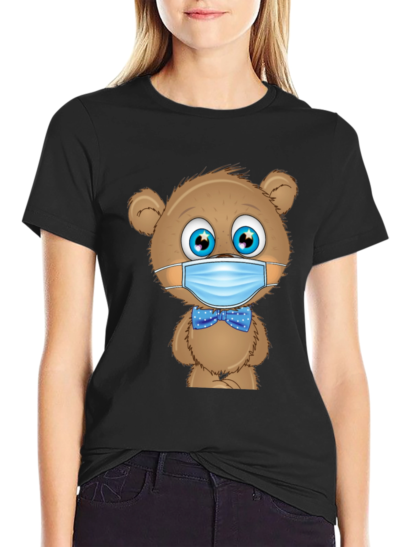 Teddy Bear Mask T-Shirt: Stay Safe & Stylish