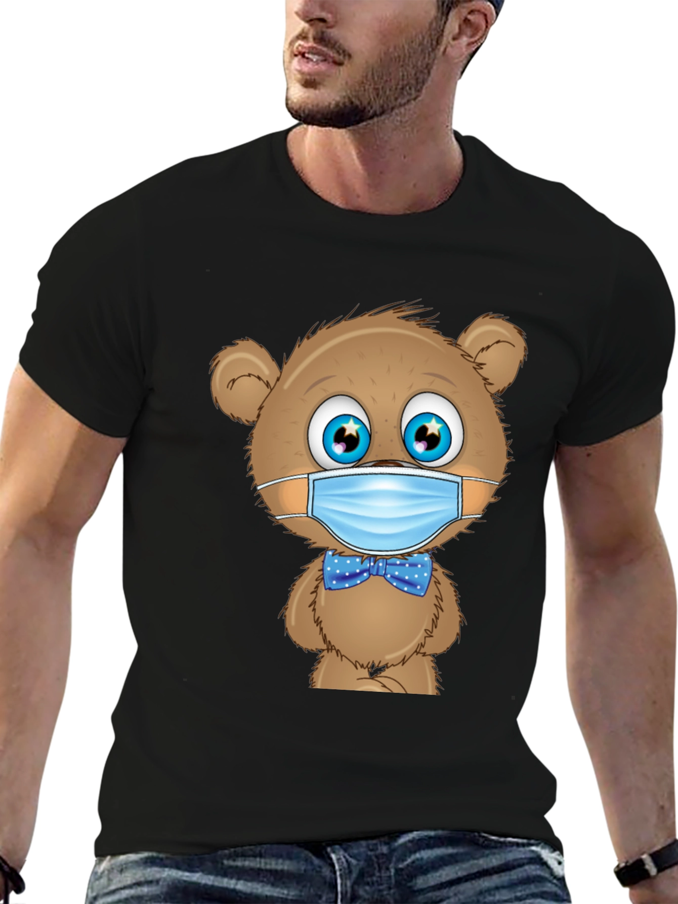 Teddy Bear Mask T-Shirt: Stay Safe & Stylish