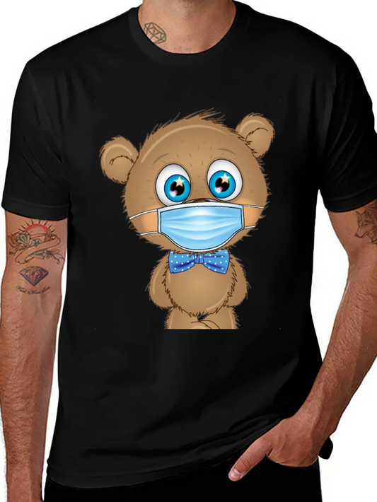 Teddy Bear Mask T-Shirt: Stay Safe & Stylish