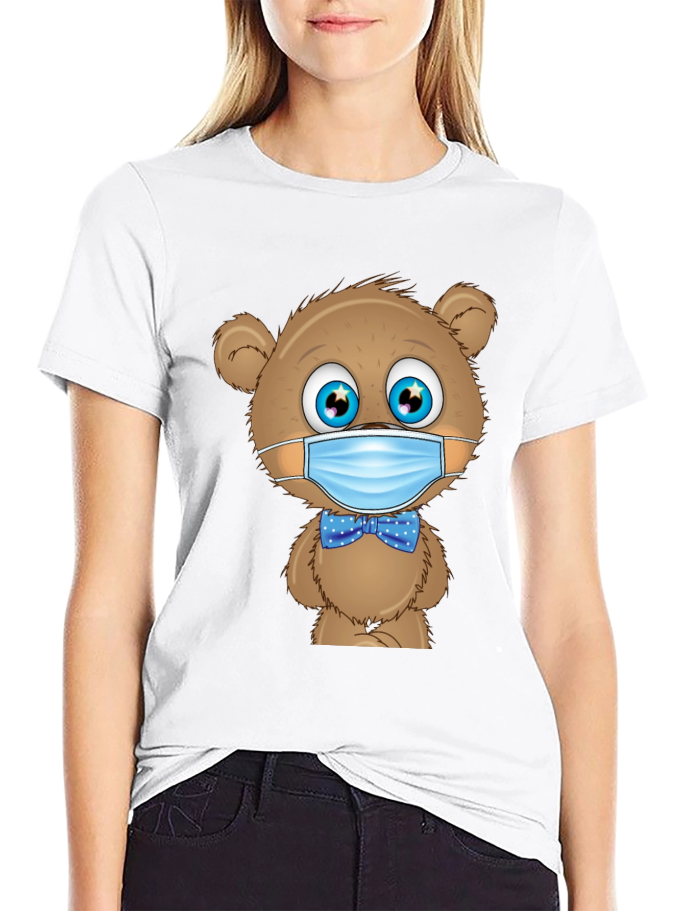 Teddy Bear Mask T-Shirt: Stay Safe & Stylish