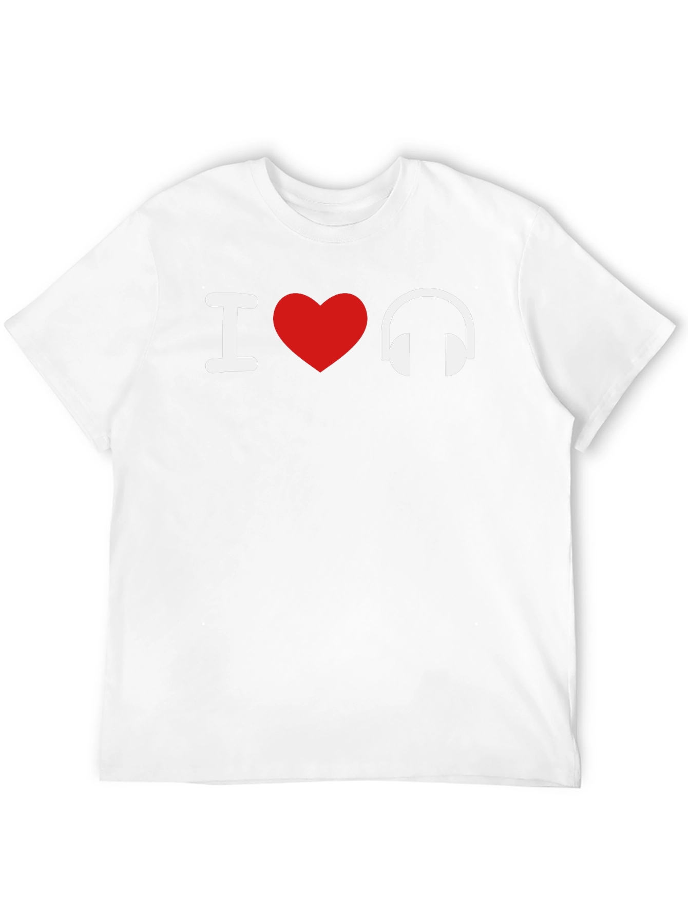 I Love Music T-Shirt - Black Graphic Tee