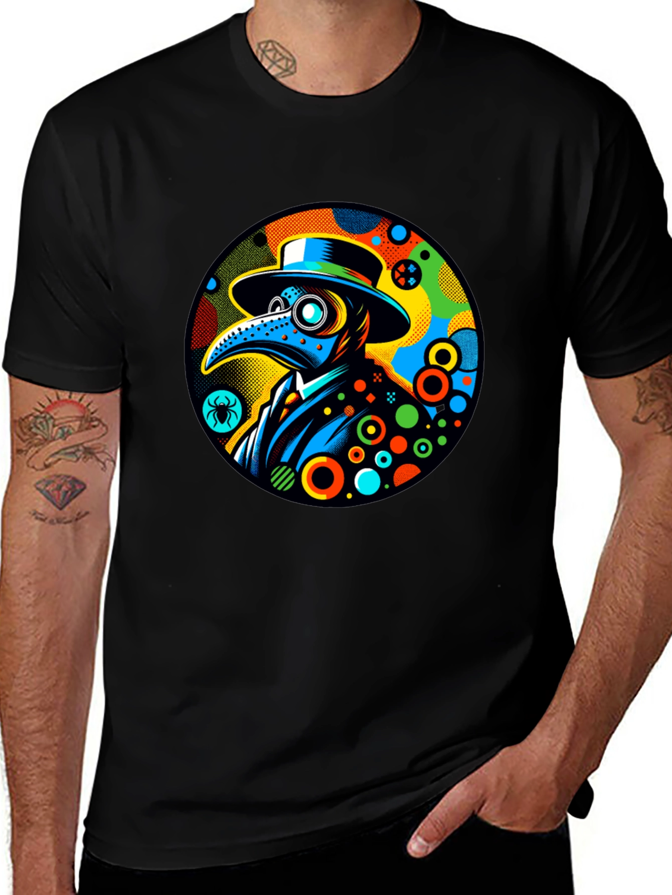 Plague Doctor Graphic Tee - Unique Design