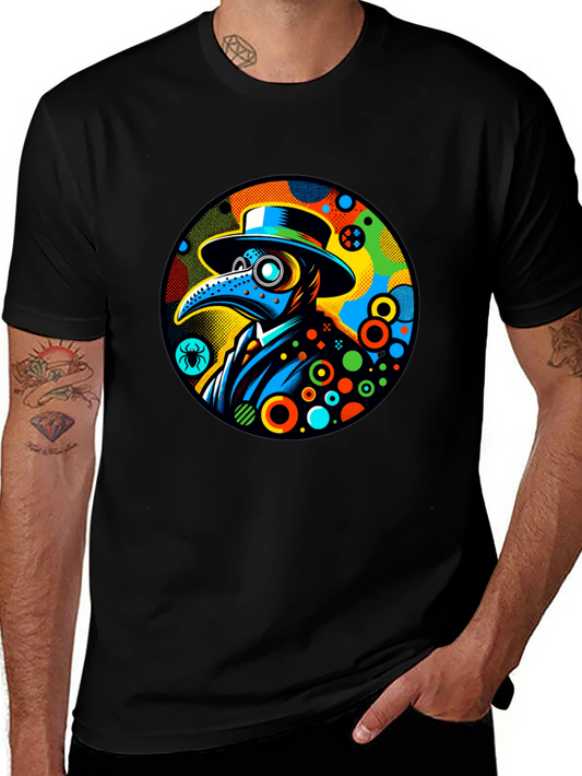 Plague Doctor Graphic Tee - Unique Design
