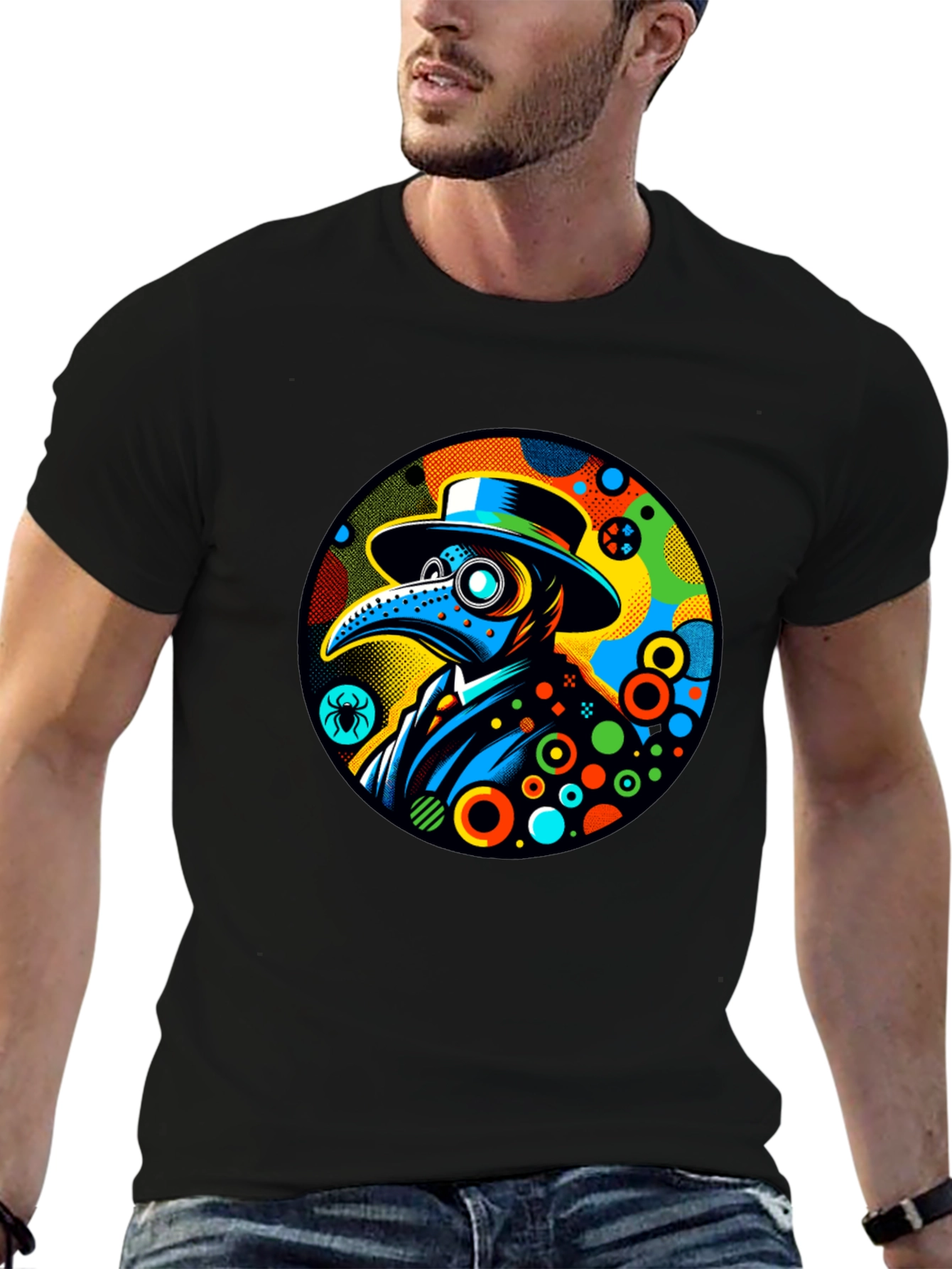 Plague Doctor Graphic Tee - Unique Design
