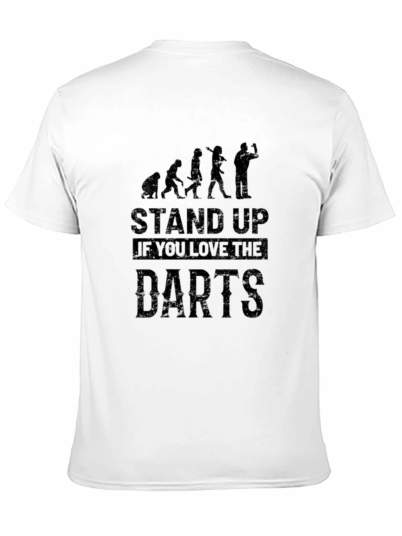 Stand Up If You Love Darts Graphic T-Shirt
