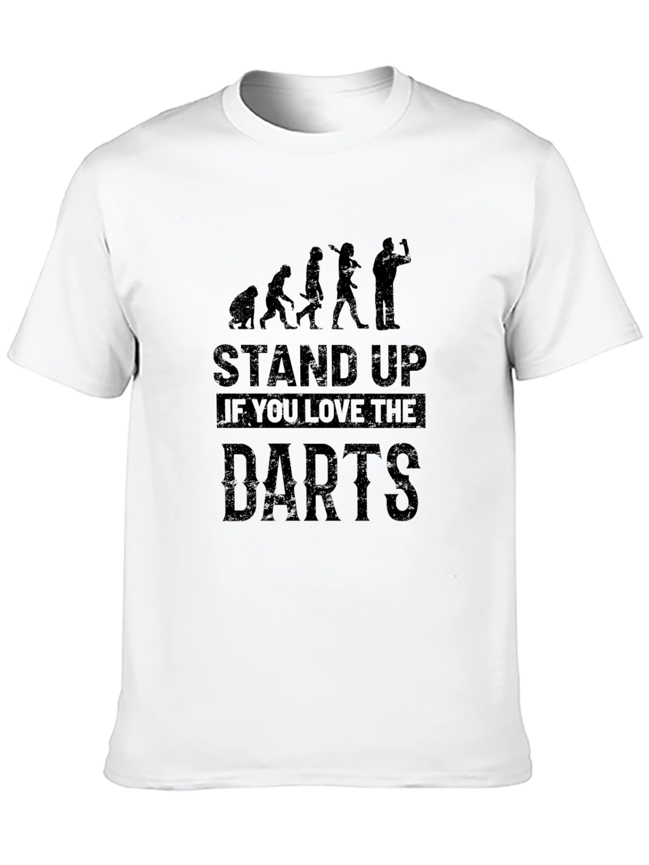 Stand Up If You Love Darts Graphic T-Shirt