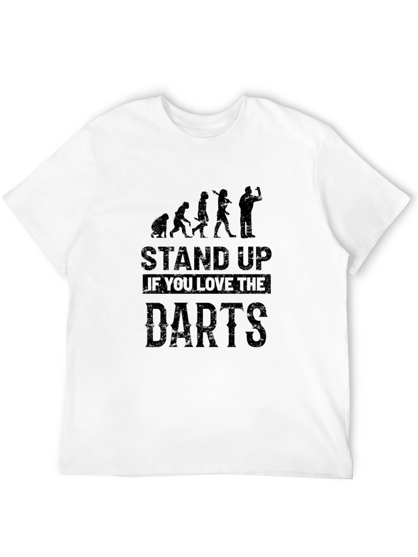 Stand Up If You Love Darts Graphic T-Shirt