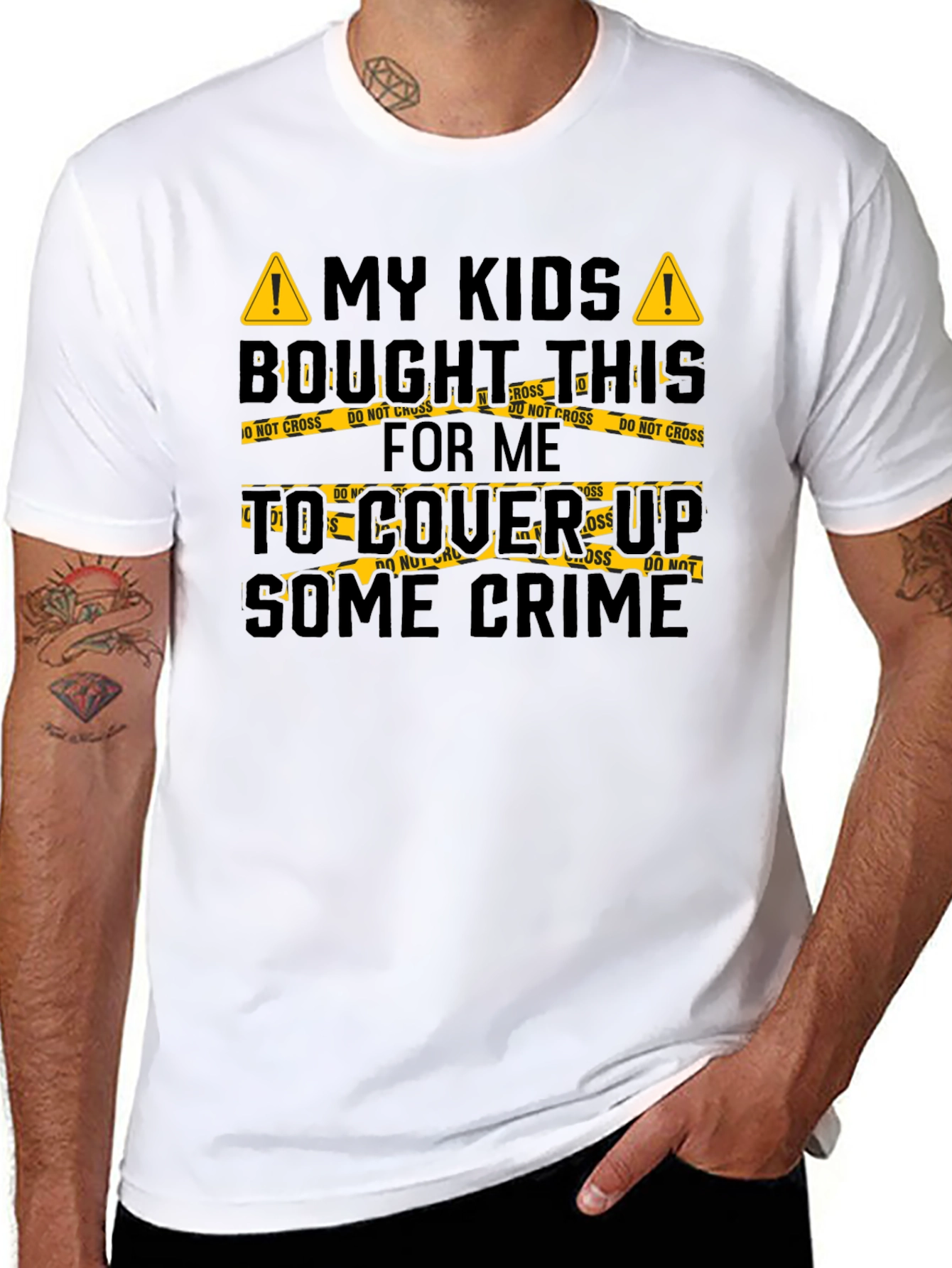 Funny Crime Cover Up T-Shirt