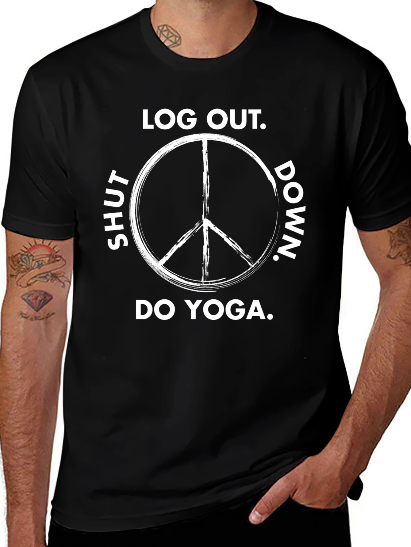 Log Out Do Yoga Graphic Tee