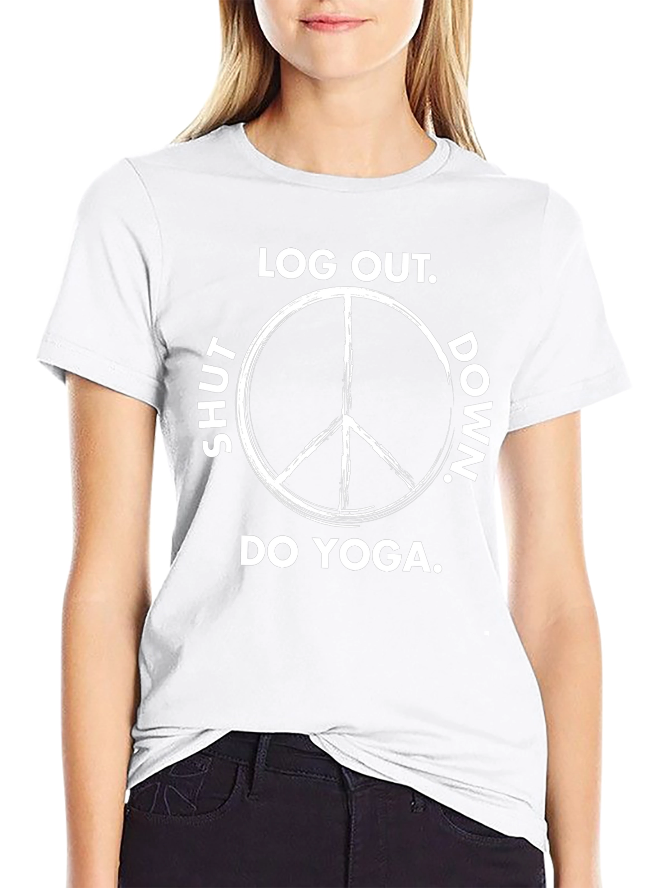 Log Out Do Yoga Graphic Tee