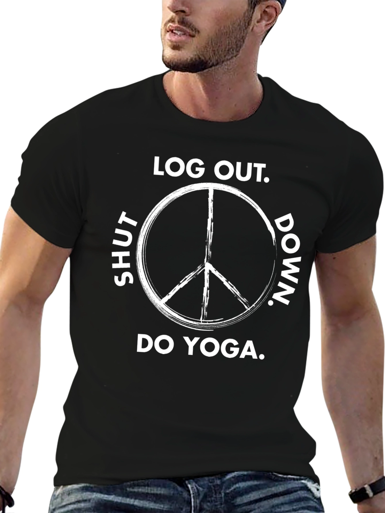 Log Out Do Yoga Graphic Tee