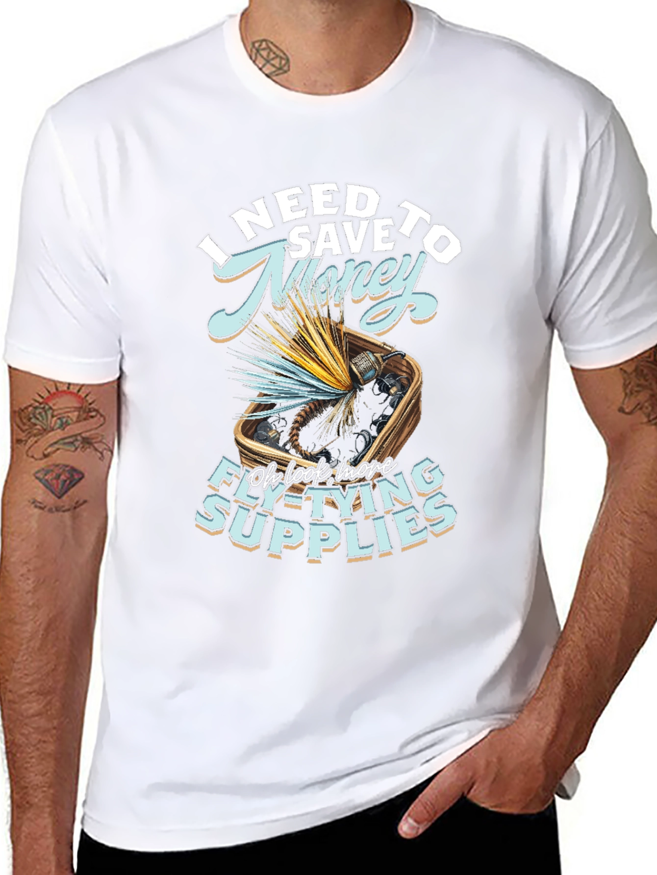 Funny Fly Tying Supplies T-Shirt