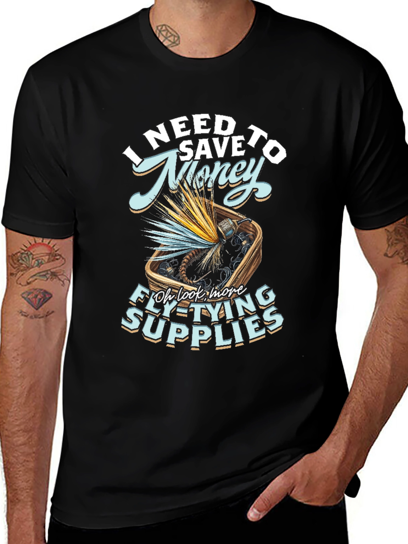 Funny Fly Tying Supplies T-Shirt