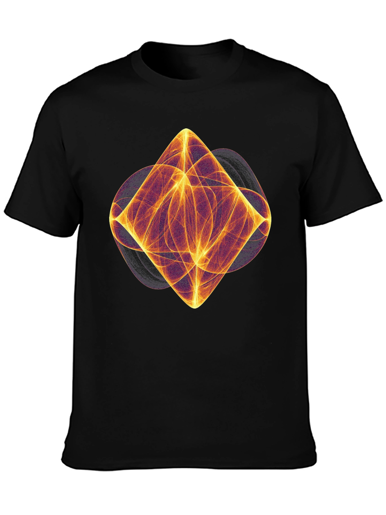 Abstract Diamond Fractal Graphic Tee - Modern Art Design