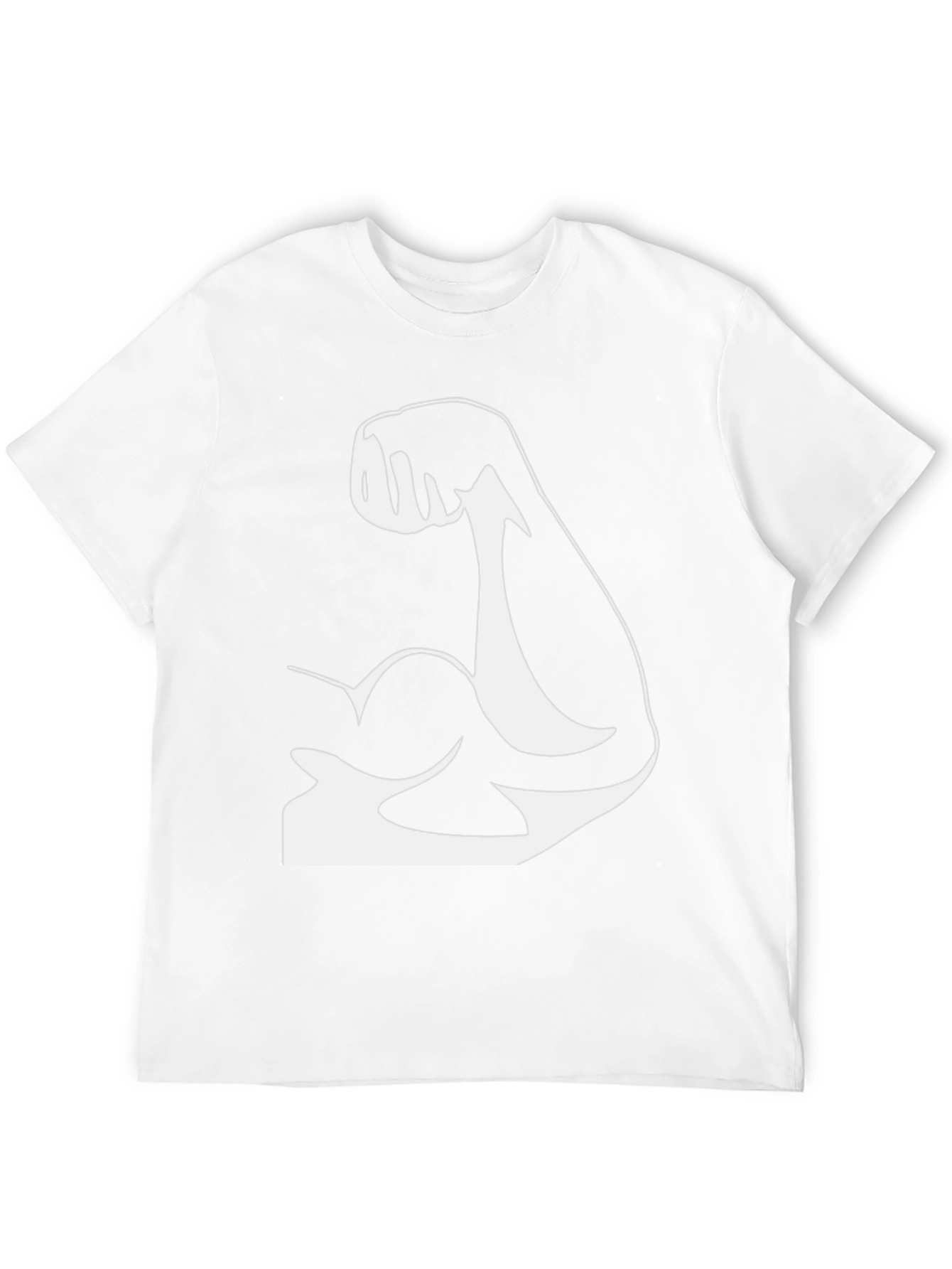 Muscle Graphic Tee - Black Cotton T-Shirt