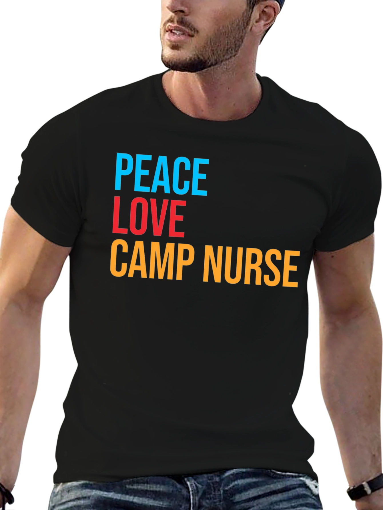 Peace Love Camp Nurse T-Shirt
